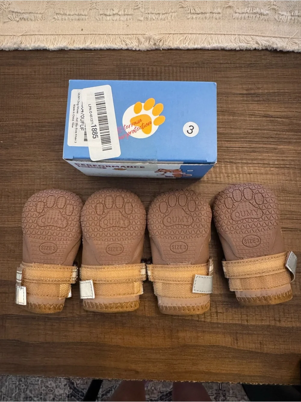Dog shoes size 3